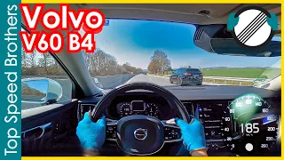 Volvo V60 B4 (2021) AUTOBAHN POV TOP SPEED 🚀