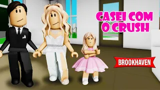 CASEI COM O CRUSH MAS MINHA IRMÃ FICOU COM CIÚMES -Roblox- Brookheven RP🏡