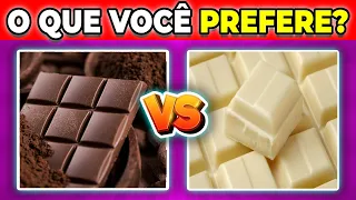 🔁 O QUE VOCÊ PREFERE? Edição Doces e Salgados! 🍔🍕🍫🍩 Jogo das Escolhas Quiz!