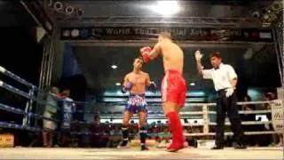 Igor Golovkin ( Ukraine ) vs. Iran . 1/4. Round 1 . WMF Worldchampionship Thailand 2011 Pro-Am