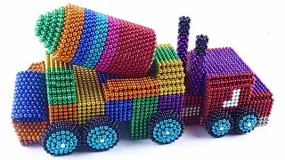DIY How To Build  Cement truck with Magnetic Balls - Amazing Magnet Balls
