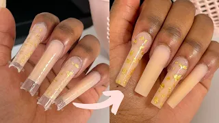 *detailed* How I've Been Doing My XXL Square Polygel Nails | How To Perfectly Use Dual Nail Forms