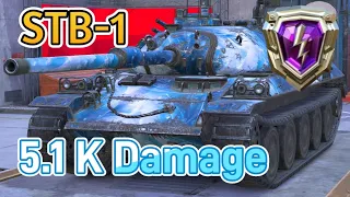 STB-1 - 5.1 K Damage at 5332 Rating, Diamond League, New Bay - WoT Blitz Best Games Tier 10 Japan