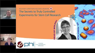 Webinar series | Part 2 Stem Cell Research | Relevant Conditions Relevant Answers