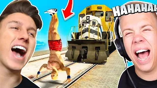 GTA 5 nicht LACHEN CHALLENGE EXTREM (gegen iCrimax)