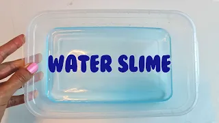 ASMR WATER SLIME RECIPE💦🎧👅 How to make Jiggly Water Slime at home #08