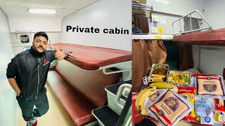 Rajdhani Express First Class Coupe journey || Irctc First Class Food review