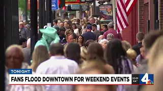 Fans flood downtown for weekend events