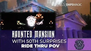 Full Ride Through Haunted Mansion with 50th Anniversary Surprises