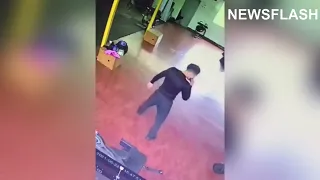 'Ghost' In Gym Moves Machines And Attacks Man