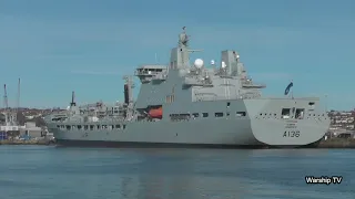 WARSHIPS AT DEVONPORT NAVAL BASE - THE LARGEST NAVAL BASE IN WESTERN EUROPE!