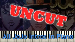 [UNCUT] Every JoJo Opening but It's My Piano Transcriptions of Them