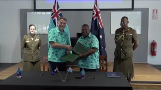 Fijian Minister for Defence and Deputy Prime Minister for Australia signed the SOFA agreement