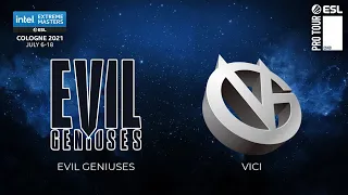 Evil Geniuses vs ViCi | Map 2 Mirage | IEM Cologne 2021 Play-In
