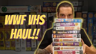 WWF VHS Haul!! 90s Ex-Rental Wrestling Tapes! Wrestlemania! Royal Rumble! Survivor Series Summerslam
