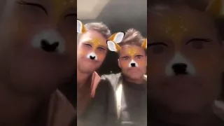 Eva Longoria with Ricky Martin & Jwan Yosef having fun with Snapchat filters in LA.