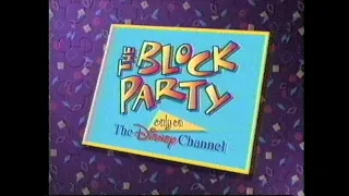 (June 1996) The Disney Channel Commercials during 'The Block Party' (and also some Nickelodeon)