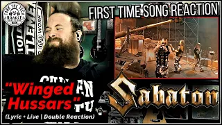 Sabaton - "Winged Hussars" (Lyric + Live | Double Reaction) | ROADIE REACTIONS