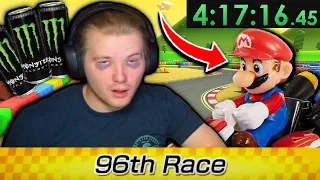 Can you race all 96 Mario Kart 8 Deluxe tracks in one sitting?