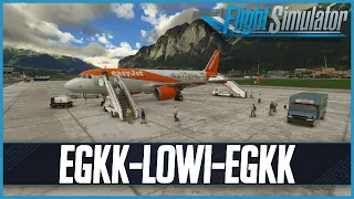 MSFS LIVE | Real World easyJet OPS + GSX Pro | Innsbruck Circle to Land Approach | Fenix A320