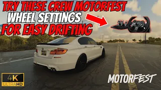 BEST CREW MOTORFEST DRIFT SETTINGS ON THE WHEEL FOR EASY DRIFTING | LOGITECH G923 WHEEL ON THE CREW