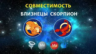 БЛИЗНЕЦЫ и СКОРПИОН 🌀💧 СОВМЕСТИМОСТЬ ЗНАКОВ ЗОДИАКА Мужчины и Женщины