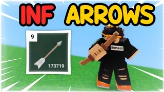 You can have INFINITE ARROWS now.. 🤫💀 Roblox Bedwars