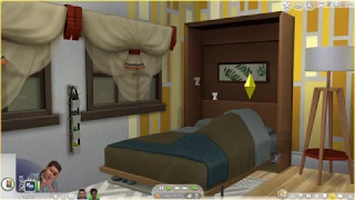Sims 4 - Swallowed by bed (Tiny Living)