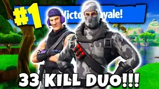 33 KILL DUO SQUADS VICTORY ROYALE! (Fortnite Battle Royale)