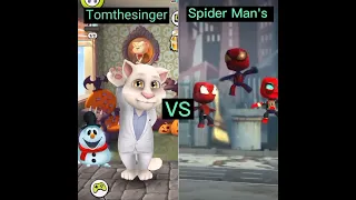 Who is best ? (Spider Man's  VS Tomthesinger) (helicopter Song)  (tomthesinger) #shorts