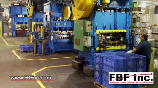 Metal Stamping with 500 Ton Progressive Metal Stamping Press - FBF Inc.