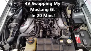 Building My 4V Swap Mustang In 20 Minutes