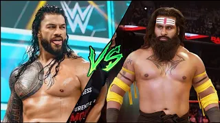 Roman Reigns Vs Veer Mahaan 😱 | कौन जीतेगा?  WWE Raw 2022 | #shorts