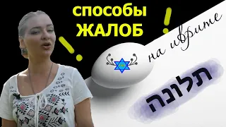 👉Как ПОЖАЛОВАТЬСЯ на иврите//ЖАЛОБЫ НА ИВРИТЕ👈