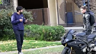 Motorcycle Picking Up UBER Riders  @TopNotch Idiots​