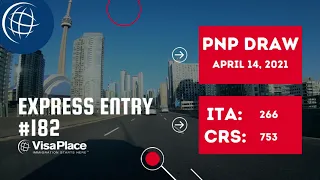 Express Entry #182: PNP Draw on April 14, 2021