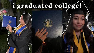 my college graduation vlog: grwm, ceremony, college bar senior night | san jose state university