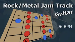 Mellow Rock/Metal Guitar Jam Track - Fm - Scale Diagrams - 96 Bpm