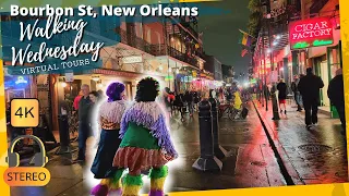 What It's Like Walking Down Bourbon Street New Orleans During Mardi Gras 4K virtual walking tour