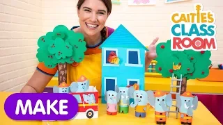 "Here Comes The Fire Truck" Play Set | Caitie's Classroom | Crafts for Kids