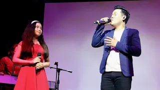 Marcelito Pomoy Duet with 13 y/o singer (Raina Chan) - You Are The Reason in Washington Concert