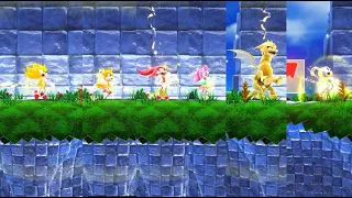 All Super Transformations in Sonic Superstars | Sonic, Tails, Knuckles, Amy, Trip, Rabbit, LEGO DLC