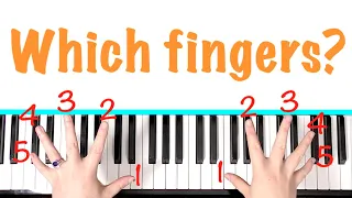 Which fingers to use when playing piano - Tips on fingering