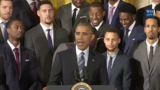 Obama Honors The Golden State Warriors' 2015 NBA Championship