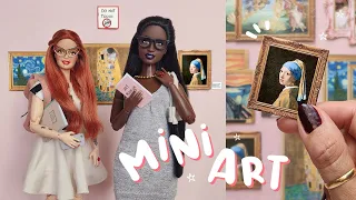 🎨Art in miniature: Create your own Mini Museum!⭐️#dollhouseminiatures #miniaturediy #miniatureart