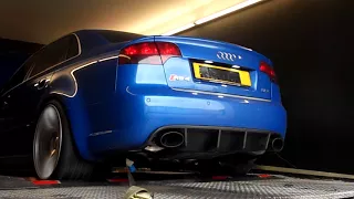 Audi RS4 B7 with Overrun/downshift crackle MRC Tuning