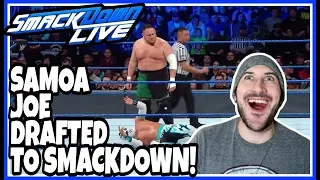 Reaction | SAMOA JOE ARRIVES TO WWE SMACKDOWN LIVE | Superstar Shake-up April 17, 2018