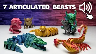 7 Awesome 3D Printed Beasts with Timelapse and Giveaway