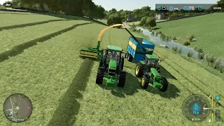 FS22 - Calmsden Farm #129 | SILAGE TIME | FULL FLEET OF JOHN DEERES!