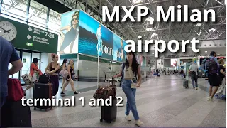 Milan airport, Malpensa terminal 1 and 2 virtual tour